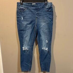 Westbound Blue Distressed Jeans 16WS
